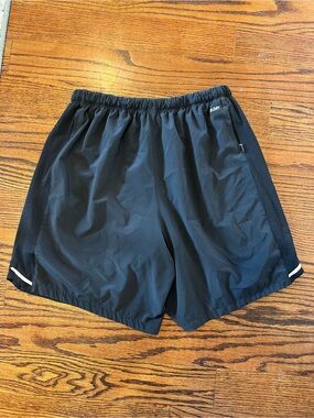 NBD Men's Black Athletic Running Shorts with Reflective Trim